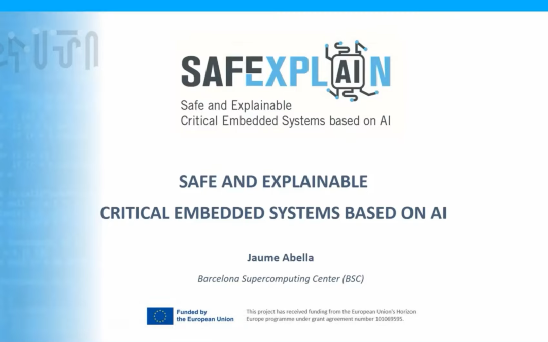 SAFEXPLAIN, part of the Adra-e and AI4Europe launch event