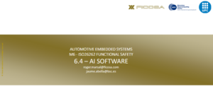 BSC talks Functional Safety at UPC Automotive Embedded Systems course
